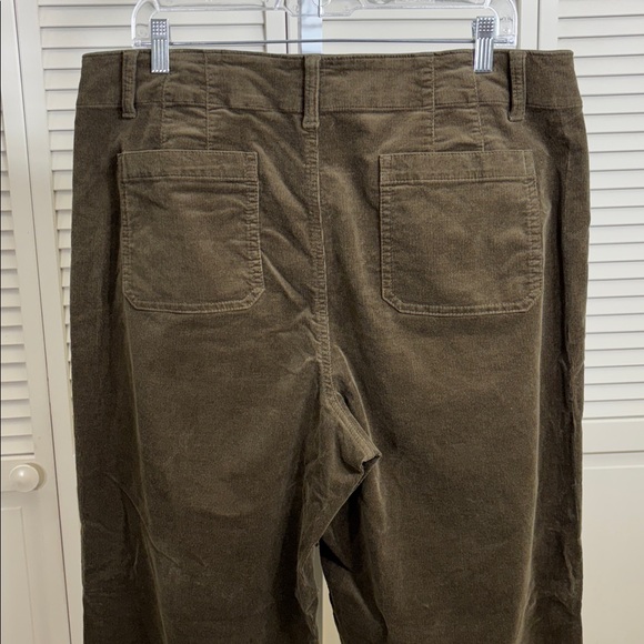 Talbots Stretch Corduroy Wide Leg Pants Size 16 - Picture 9 of 12